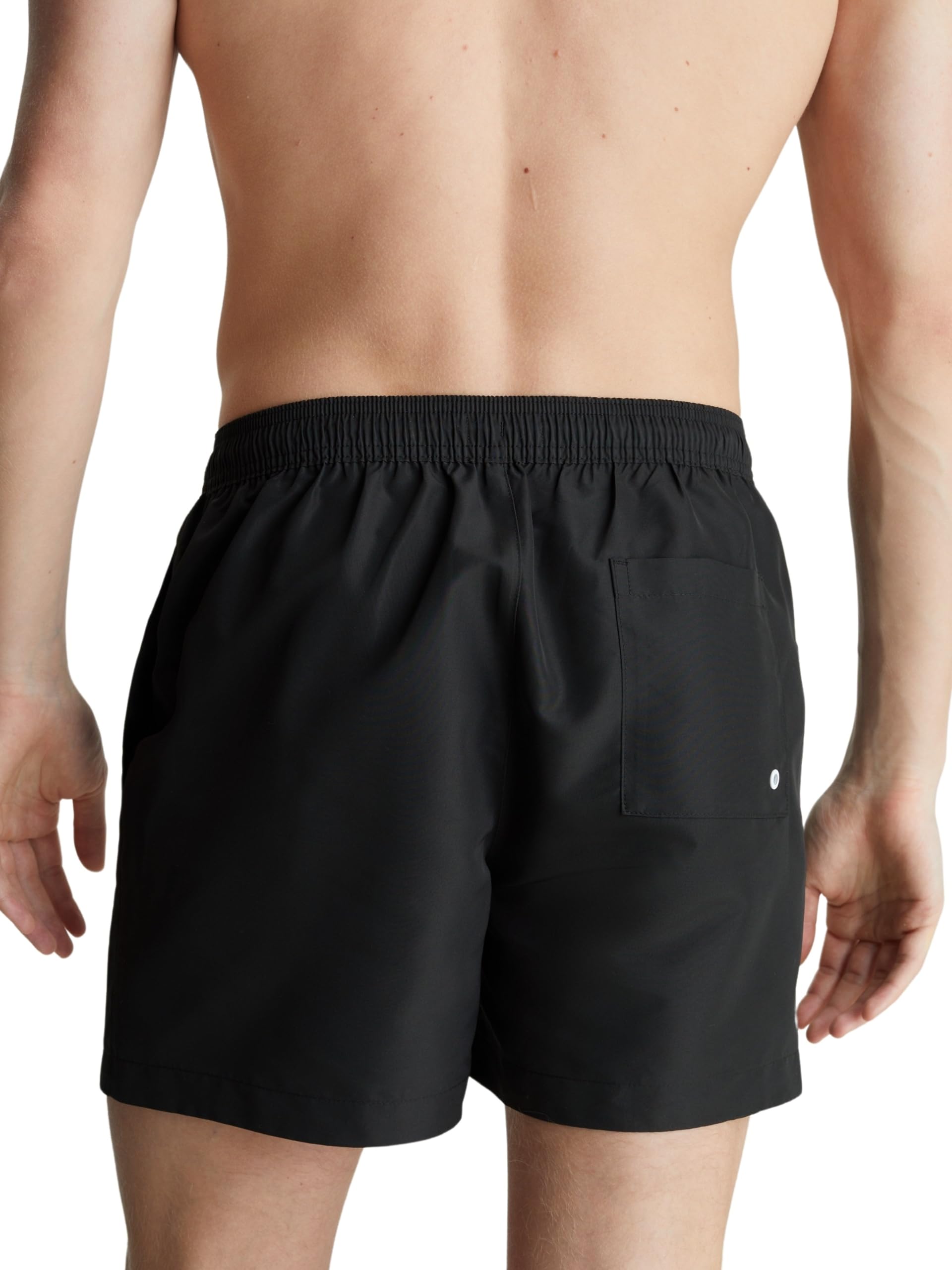 Calvin Klein Boxer de Playa para Hombre CK Bañador de Piscina con Logo Estampado elástico y cordón en la Cintura artículo KM0KM00991