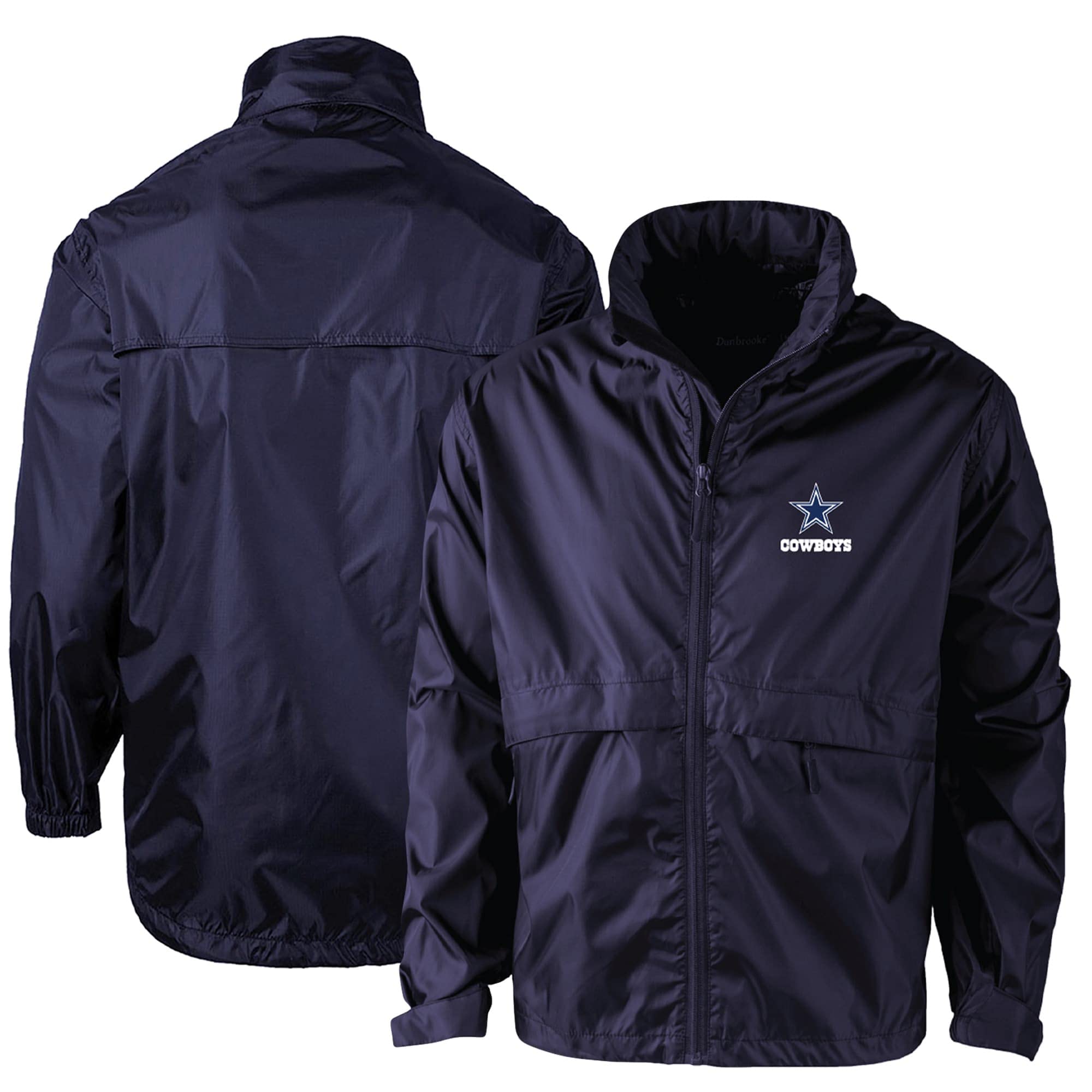 dunbrookeMen's Navy New England Patriots Sportsman Waterproof Packable Full-Zip Jacket