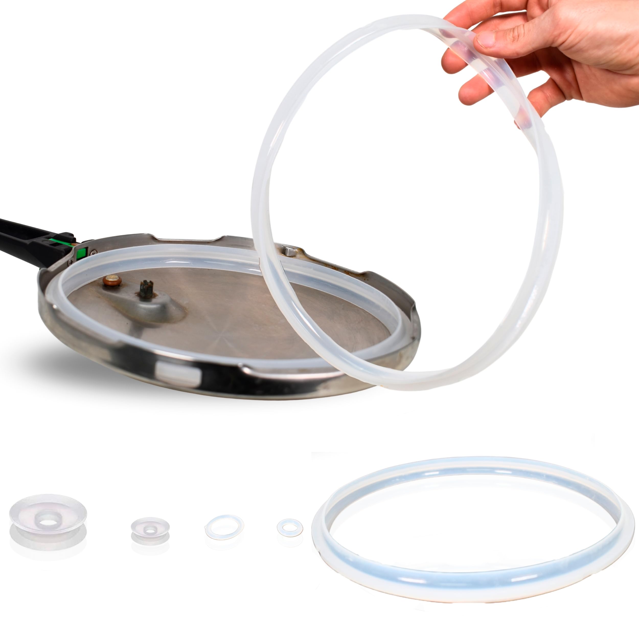PACK Completo Goma Olla GM Accesorios para Ollas GM 5L/6L Compatibles con Series H Deluxe, B, C, D, E, F, G, Cecotec