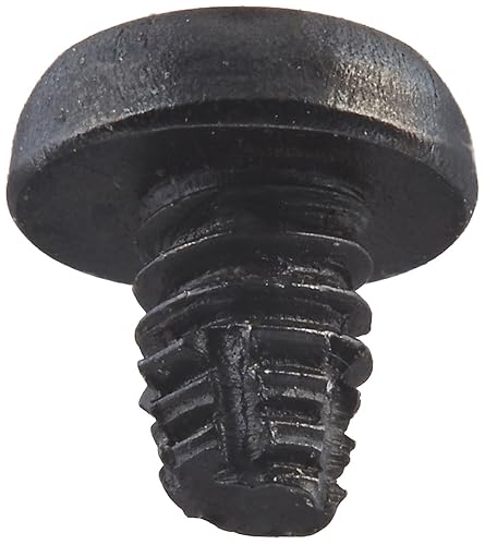 Miniatura 2 de Small Parts -0202 Tornillo de corte de rosca de acero, acabado de óxido negro, cabeza de cacerola, unidad Phillips, tipo F, tamaño de rosca #2-56,