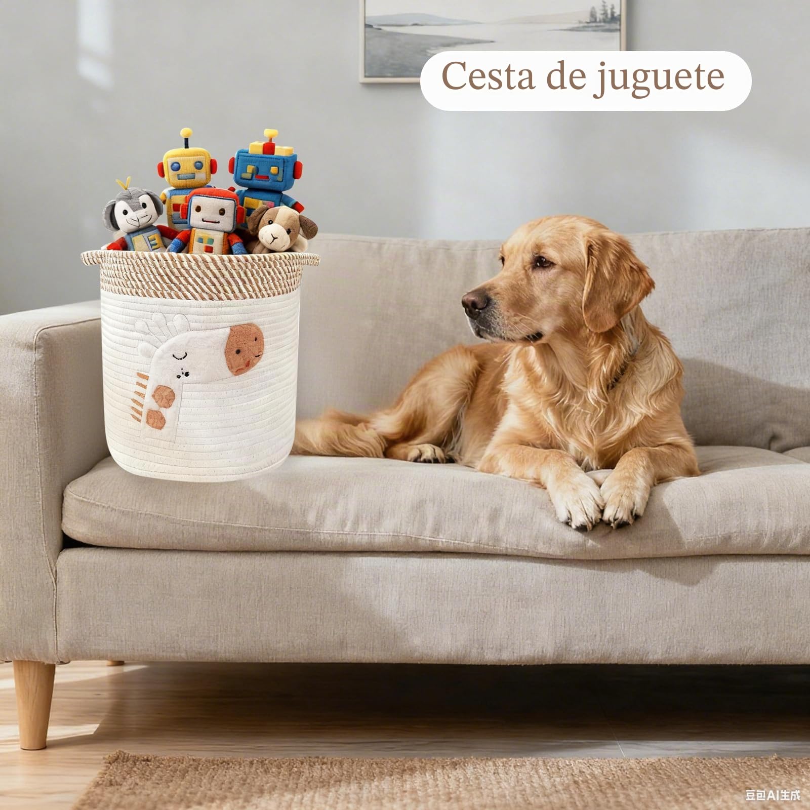 Cestas de Almacenamiento Bebe Cesta para Mantas Salon Cesto | Juguetes Almacenaje Organizadoras Infantiles Decorativas Almacenaje Organizador Pañales Bebé Lavandería