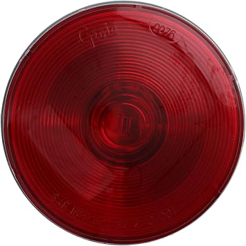RoadPro RP-53102 4.25-Inch Sealed Grote-Style Stop Turn Tail Light Red Replacement Lens Vehicle Lighting