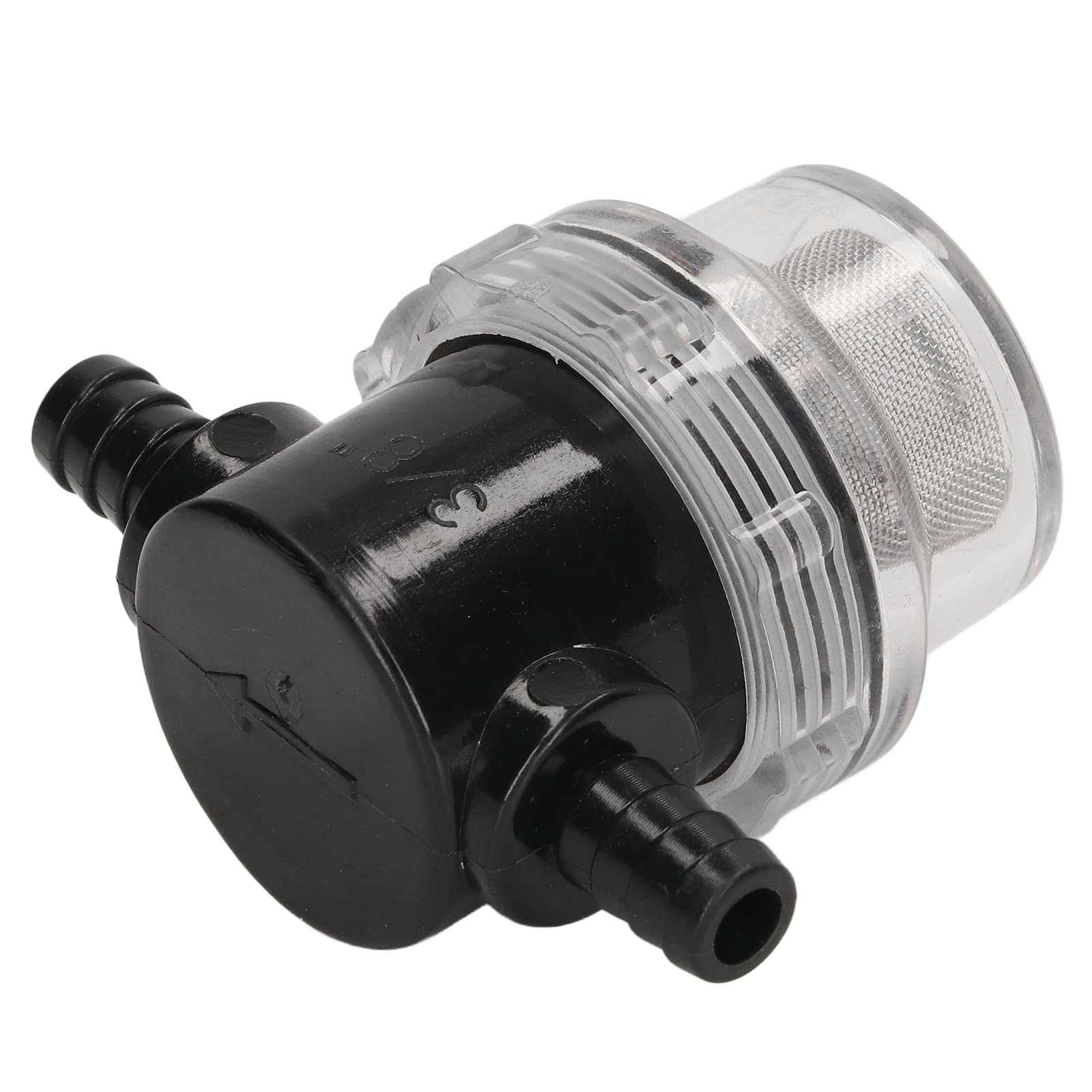 Filtro Pompa da 3/8 Pollici 1/2 Pollici Filtro Pompa DC 12V, Filtro Pompa Acqua in Linea Stainer Barb ABS Uscita 3/8 Pollici 1/2 Pollici per Pompe DC 12V 80 PSI