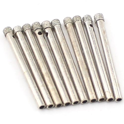 Miniatura 32 de JINGLING Broca de diamante de 0.118 in, brocas de diamante de 1/8 pulgadas, broca de vidrio, herramientas de brocas de núcleo de sierra de agujero