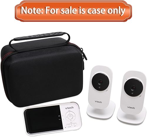 Vista 20 de L LTGEM Funda de viaje para monitor de bebé ANMEATE/Infant Optics DXR-8 PRO/UKSUP/bonoch Baby Monitor - Bolsa de almacenamiento protectora dura