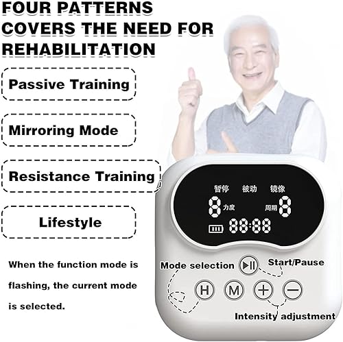 Miniatura 40 de Guantes de robot de rehabilitación Protector exoesqueleto entrenamiento manual para accidente cerebrovascular hemiplejia función de la mano