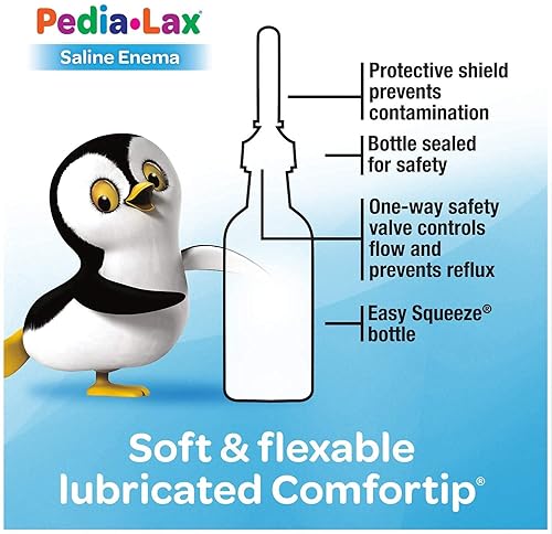 Miniatura 4 de Fleet Pedia-Lax para edades de 2 a 11 años de enema laxante salino 2.25 onzas (cantidad de 6)