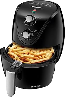 Fritadeira Sem Óleo Air Fryer 3,5L, Mondial, Preto, 1500W, 110V - AF-31 - Produto 1 mais recomendado com 4.8 estrelas