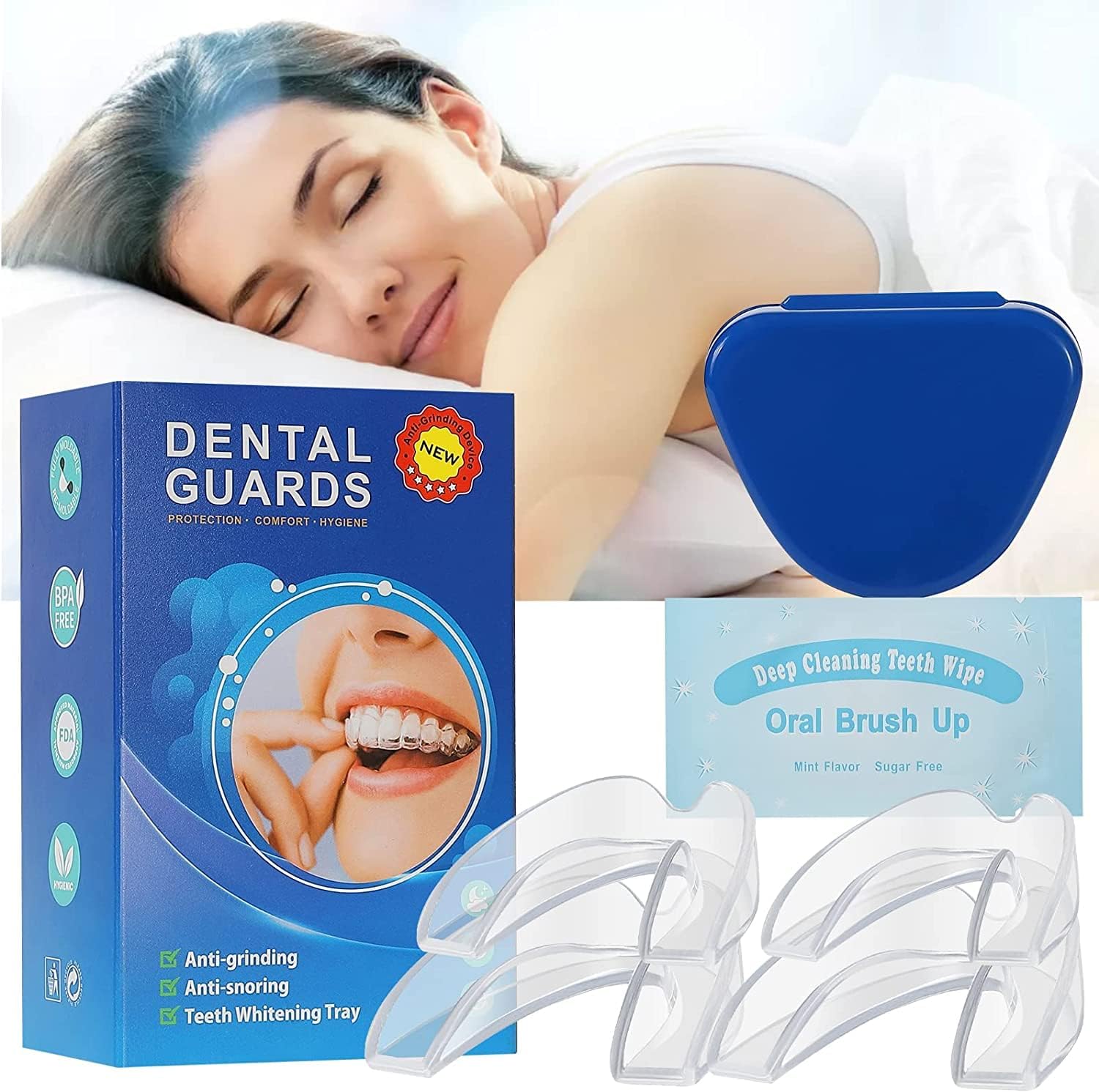 Mouth Guard,Moldable Mouth Guard for Clenching Teeth at
