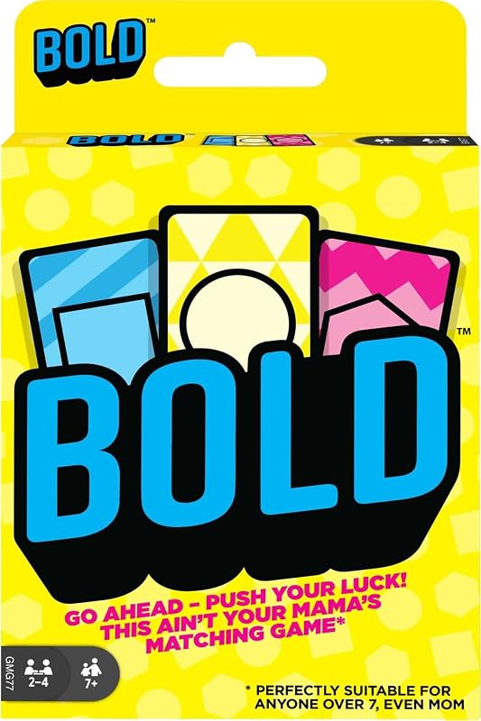 Bold Family Card Game, Matching Game for 7 Year Olds and Up, with 112 Cards and Instructions, Multi
