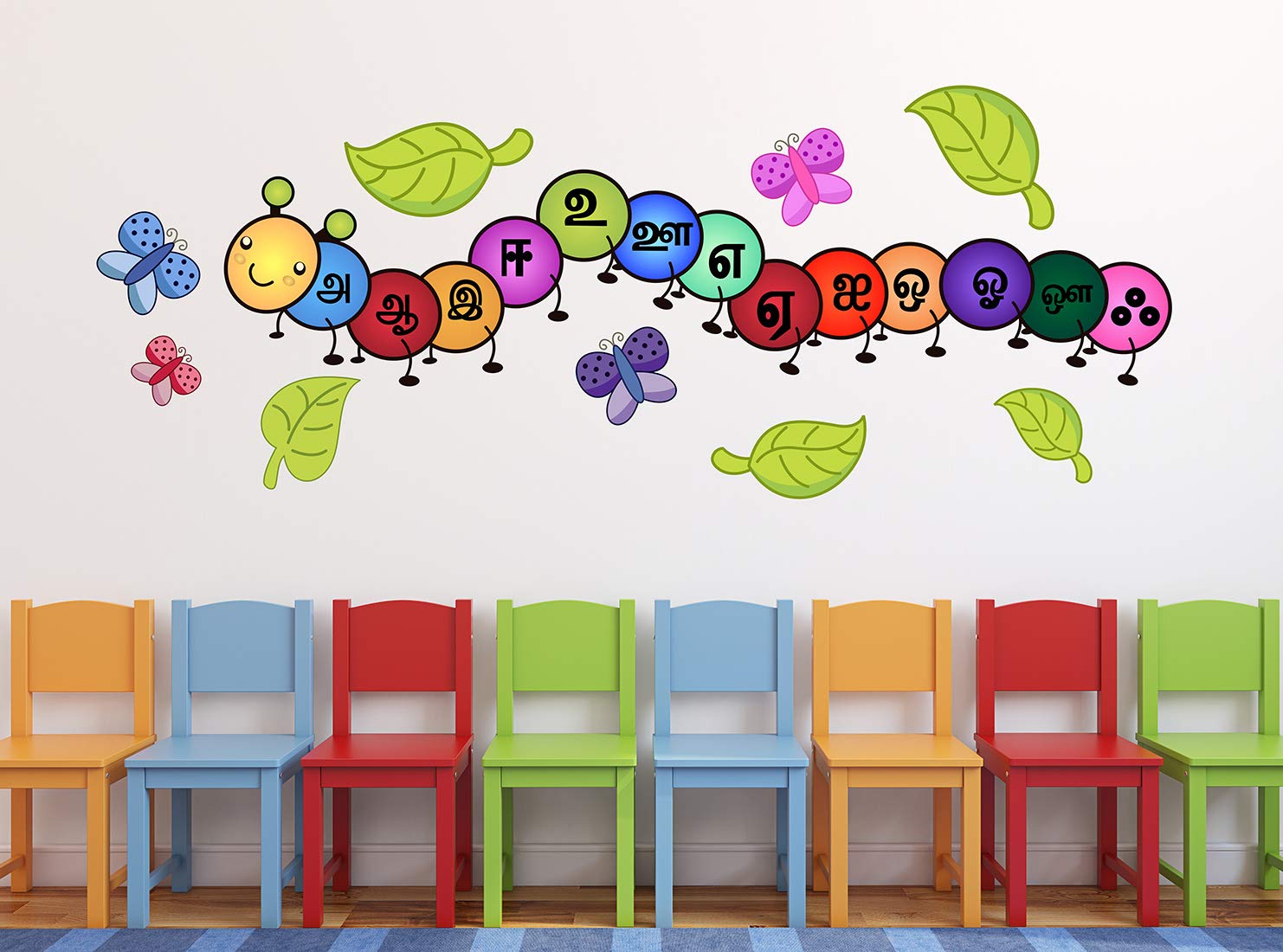 Wallstick Tamil Letters wallstickers (Vinyl 120 cm x 50 cm)-image-8
