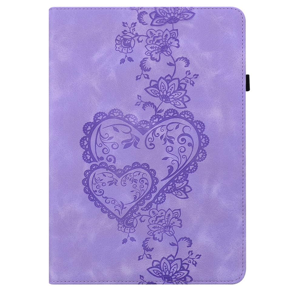 Étui iPad Air 4 10.9 2020 en cuir violet avec support de protection arrière à rabat