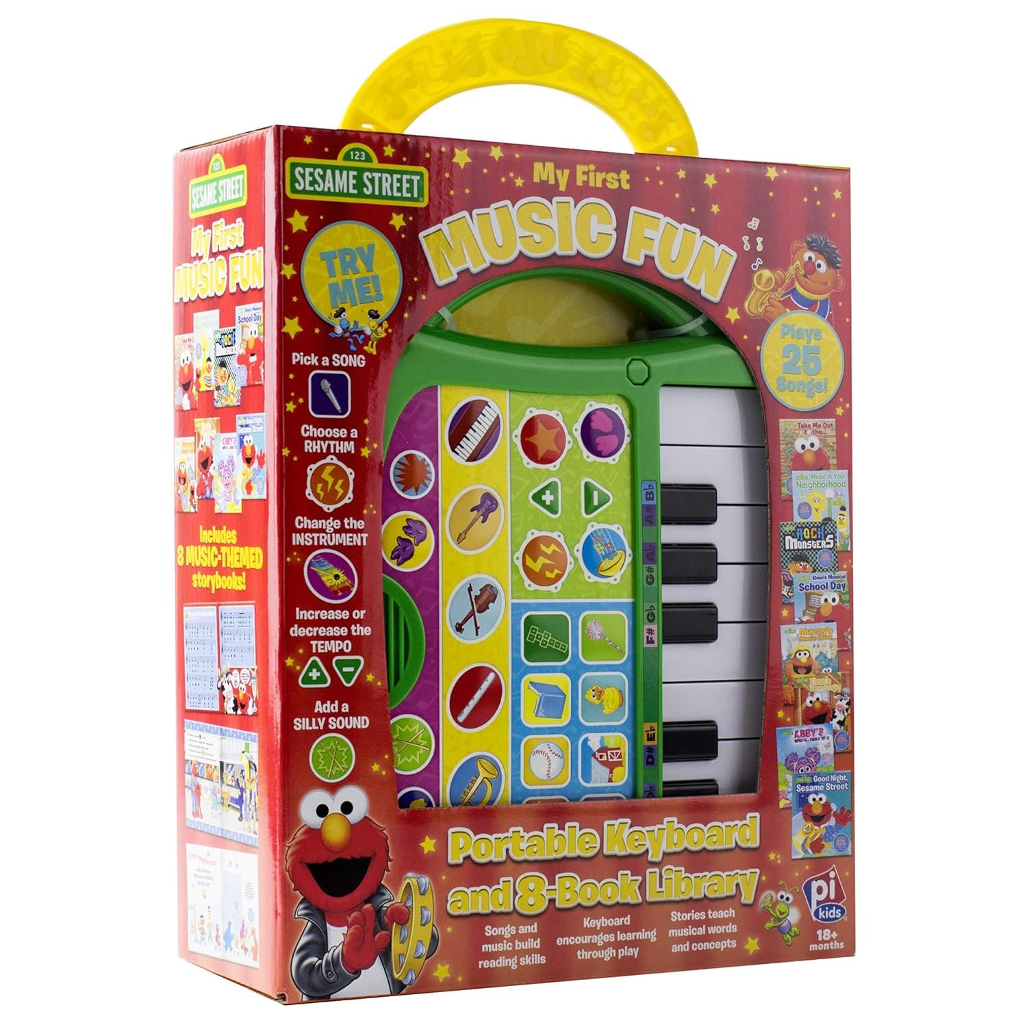 Sesame Street - My First Music Fun - Portable Keyboard and 8-Book Library - PI Kids      Board book – Sound Book, June 10, 2017