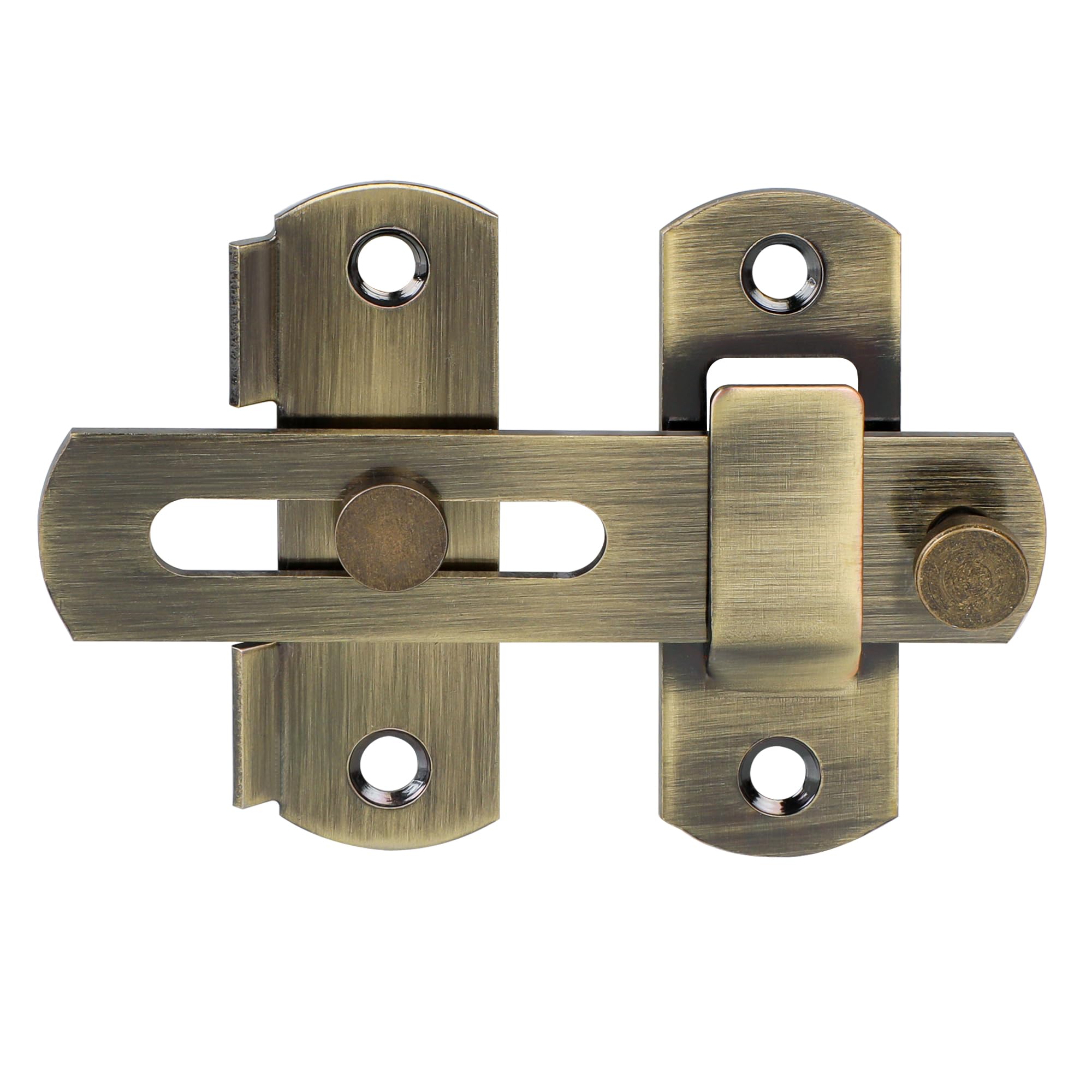SAYAYO Gate Lock Latch for Wooden Gates, Antique Bronze,2MM Thickness