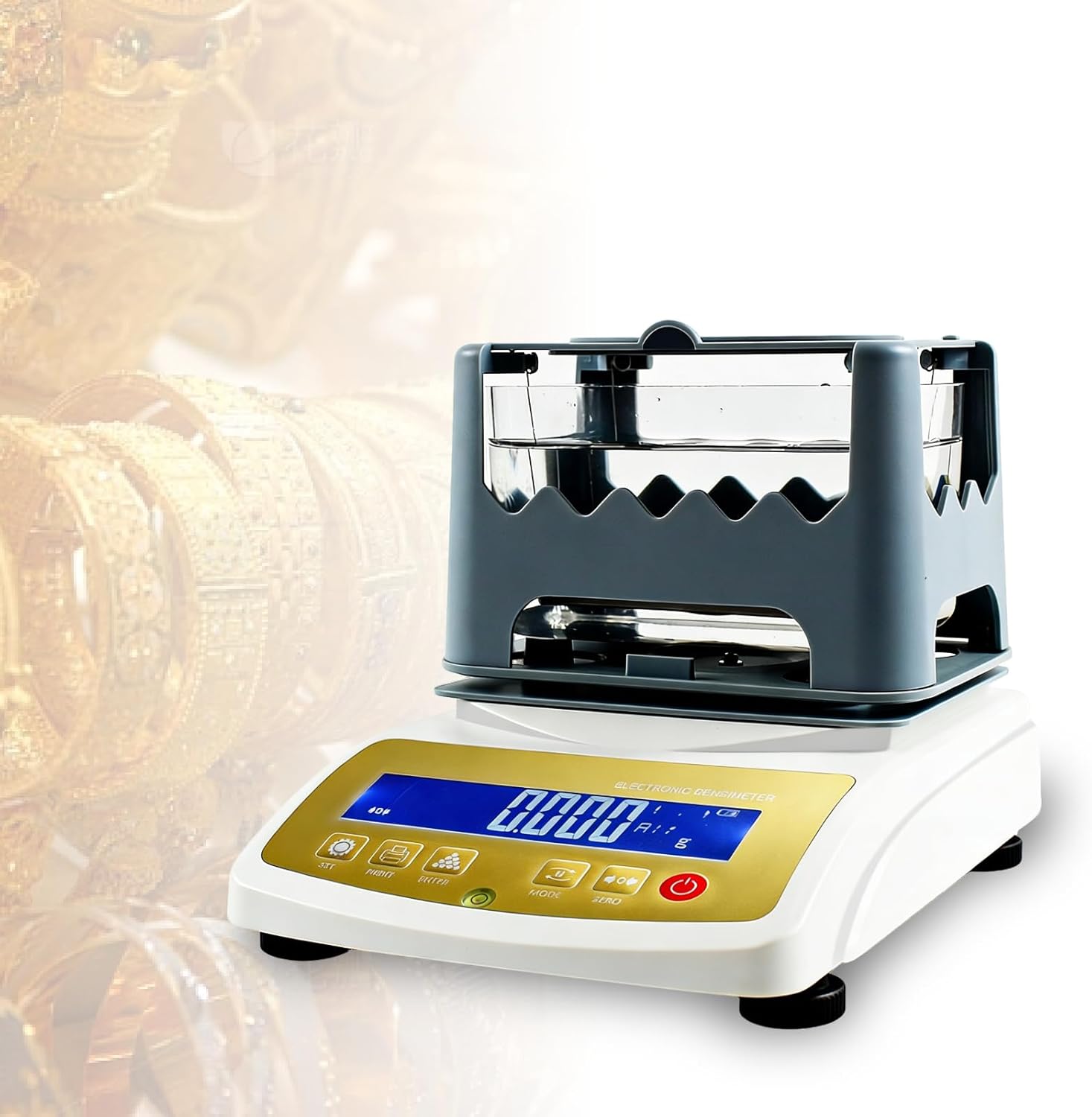 Digital Gold and Silver Detector, with an Accuracy of 0.001g/cm³, Suitable for Testing Gold, Platinum, and Palladium. Ideal for Jewelry Stores, pawnshops, and Refineries 600K