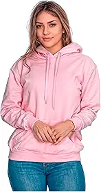 Moletom Liso Flanelado Feminino Blusa De Frio Canguru Sem Estampa com Capuz