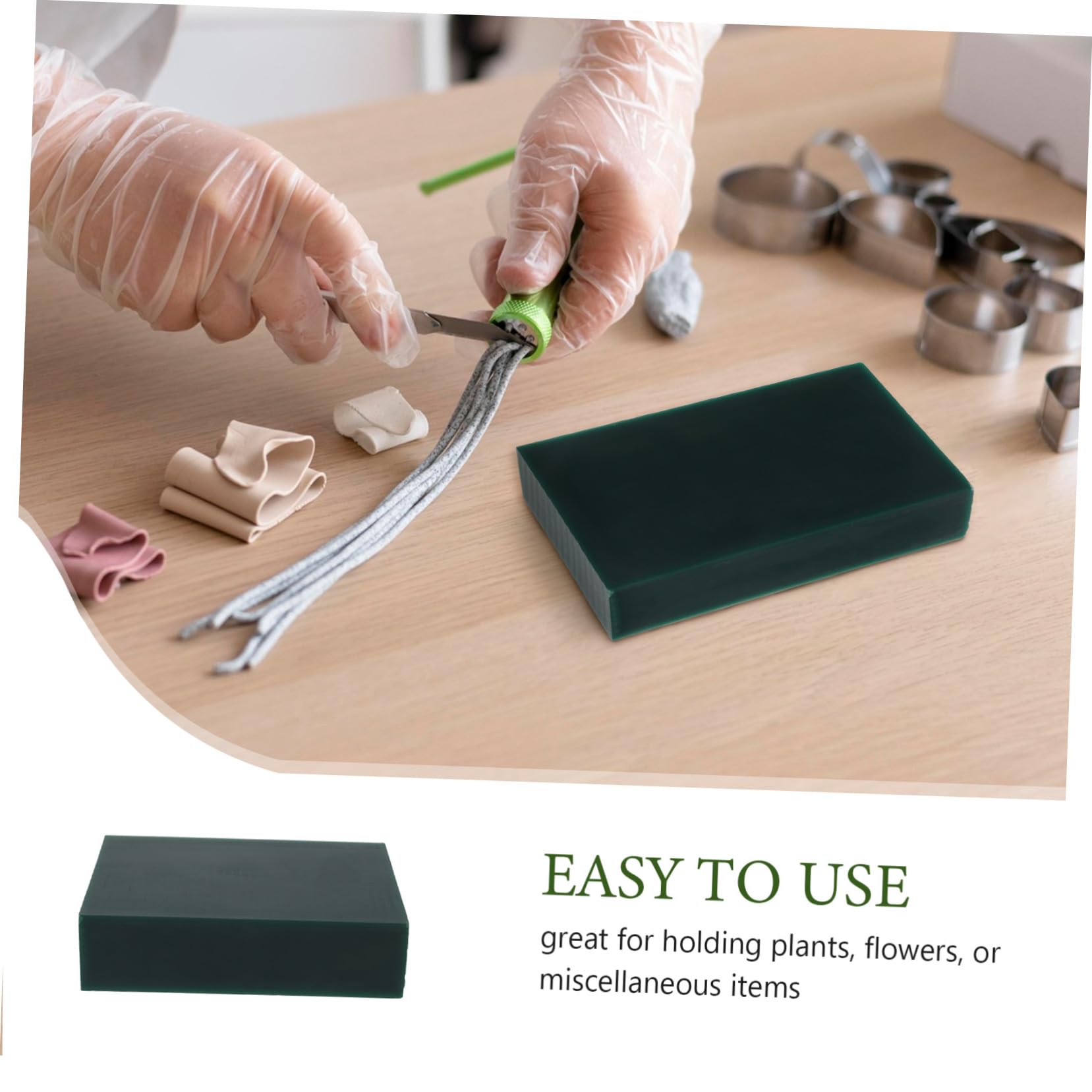 NUOBESTY Bloc de Cire à Sculpter pour Bijoux, Modelage de Pendentifs, Vert