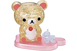 Sanrio 3D Korilakkuma Crystal Puzzle (37 Pieces Fun and Educational Puzzle for Ages 6+)