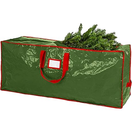 Handy Laundry 7.5 Foot Christmas Tree Storage Bag - Durable, Waterproof, Zippered, with Carry Handles