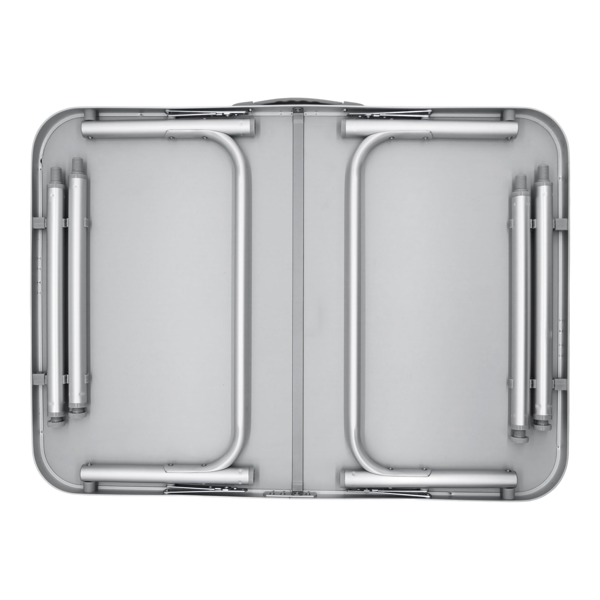 Spetebo Alu Camping Klapptisch sehr leicht - 75 x 55 cm - höhenverstellbar von 25 bis 59 cm Alu Campingtisch