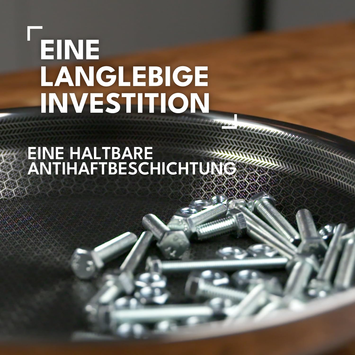 Onyx Cookware Schmorpfanne 28 cm 4,5 l – Bräter Induktion Hoher Rand | Für alle Herdarten; kratzfeste Antihaft-Oberfläche; 3-Schicht Edelstahl/Aluminium; PFAS-frei; spülmaschinengeeignet