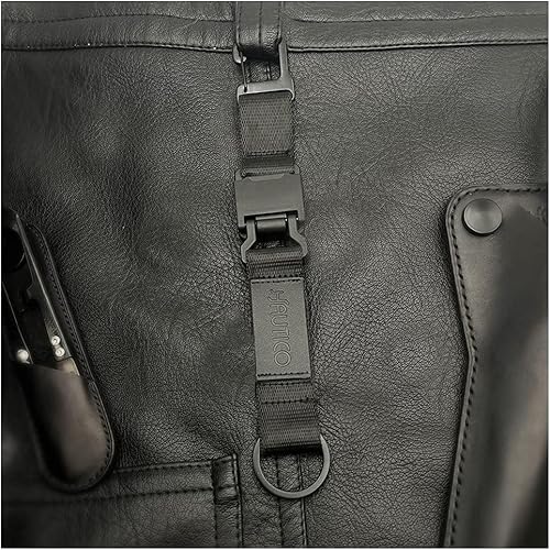 Miniatura 2 de Hautico Cinturón táctico con hebilla magnética de liberación rápida, cinturón de liberación rápida, ajustable, Negro -