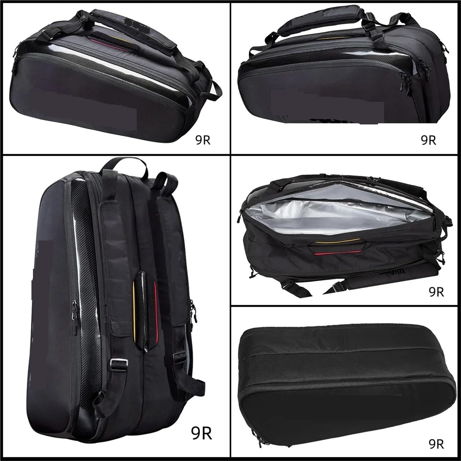 Borsa for Racchetta da Tennis Zaino for Racchetta a Doppio Strato Borsa for Racchetta da Tennis isolata per Il Campo, Il Gioco