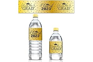FaCraft Graduation Water Bottle Labels