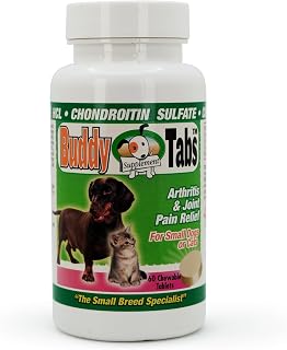 Arthritis & Join Pain Relief Dietary Supplement Small Dogs & Cats by Interfarma Corp | Cartilage Protection, Reduce Inflammation, & Joint Support | with Glucosamine, Chondroitin, Collagen, & MSM.