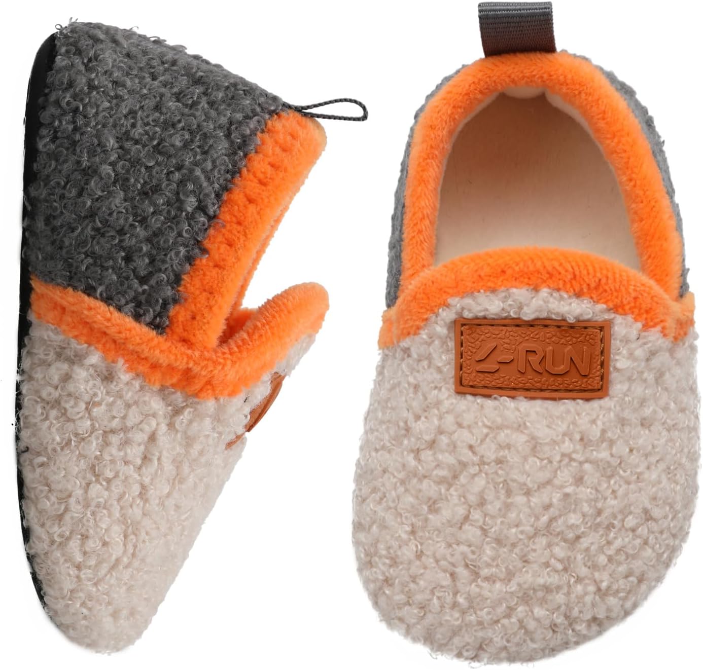 L-RUN Toddler Boys Girls House Slippers Indoor Home Shoes Warm Slipper Socks for Kids Baby Soft Winter Warm Walking Shoes - Image 7