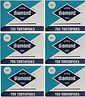 Vista 1 de Palillos de dientes planos de diamante de 750 quilates, 6 unidades en total 4500