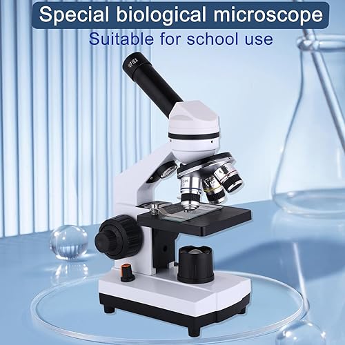 Miniatura 6 de Microscopio para adultos40-2000XMicroscopio compuesto, iluminación LED dual para escuela, hogar, laboratorio, regalo educativo, microscopio para