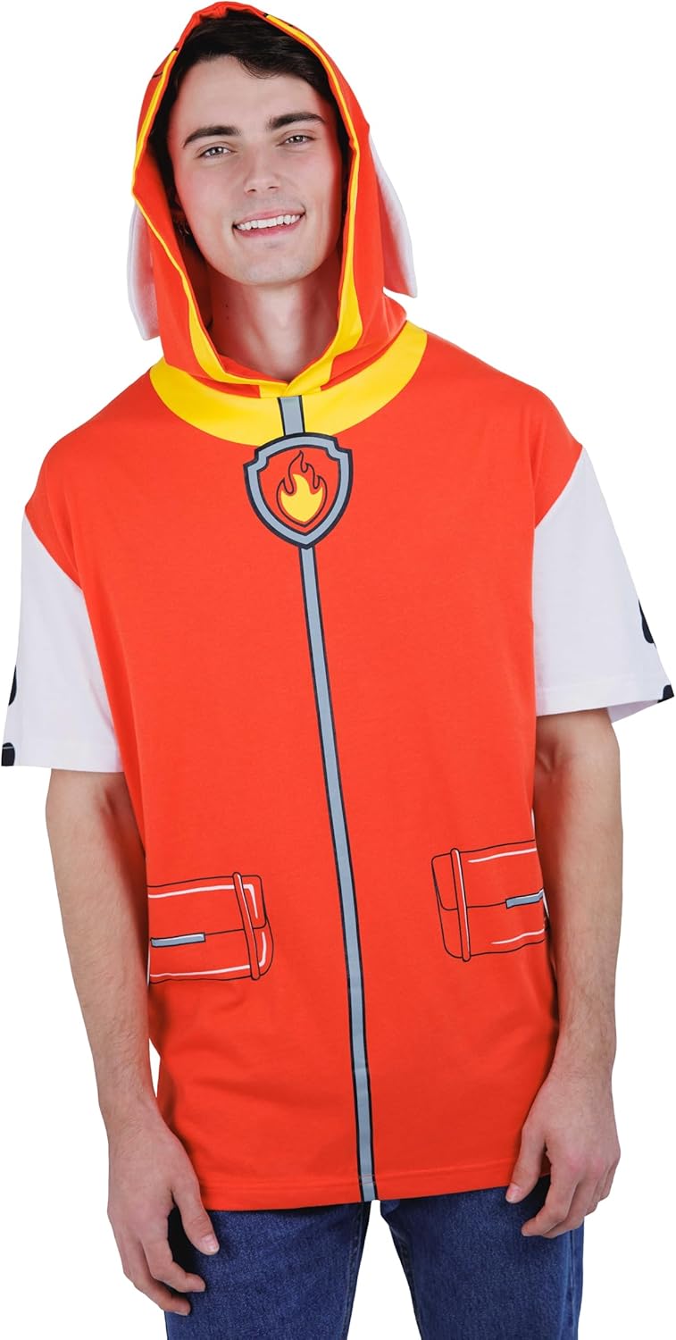 Paw Patrol Matching Family Short Sleeve Cosplay Hooded Graphic T-Shirt