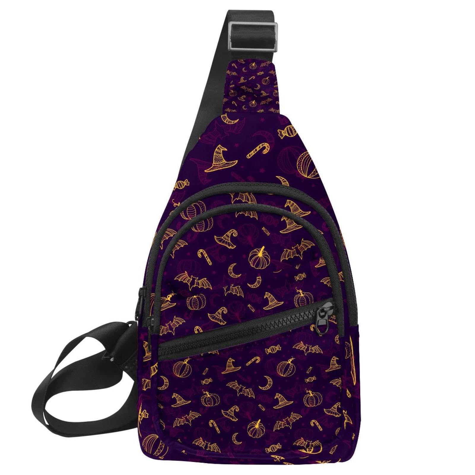 Bolso bandolera con diseño de pavo real, mochila de pecho impermeable y unisex 7