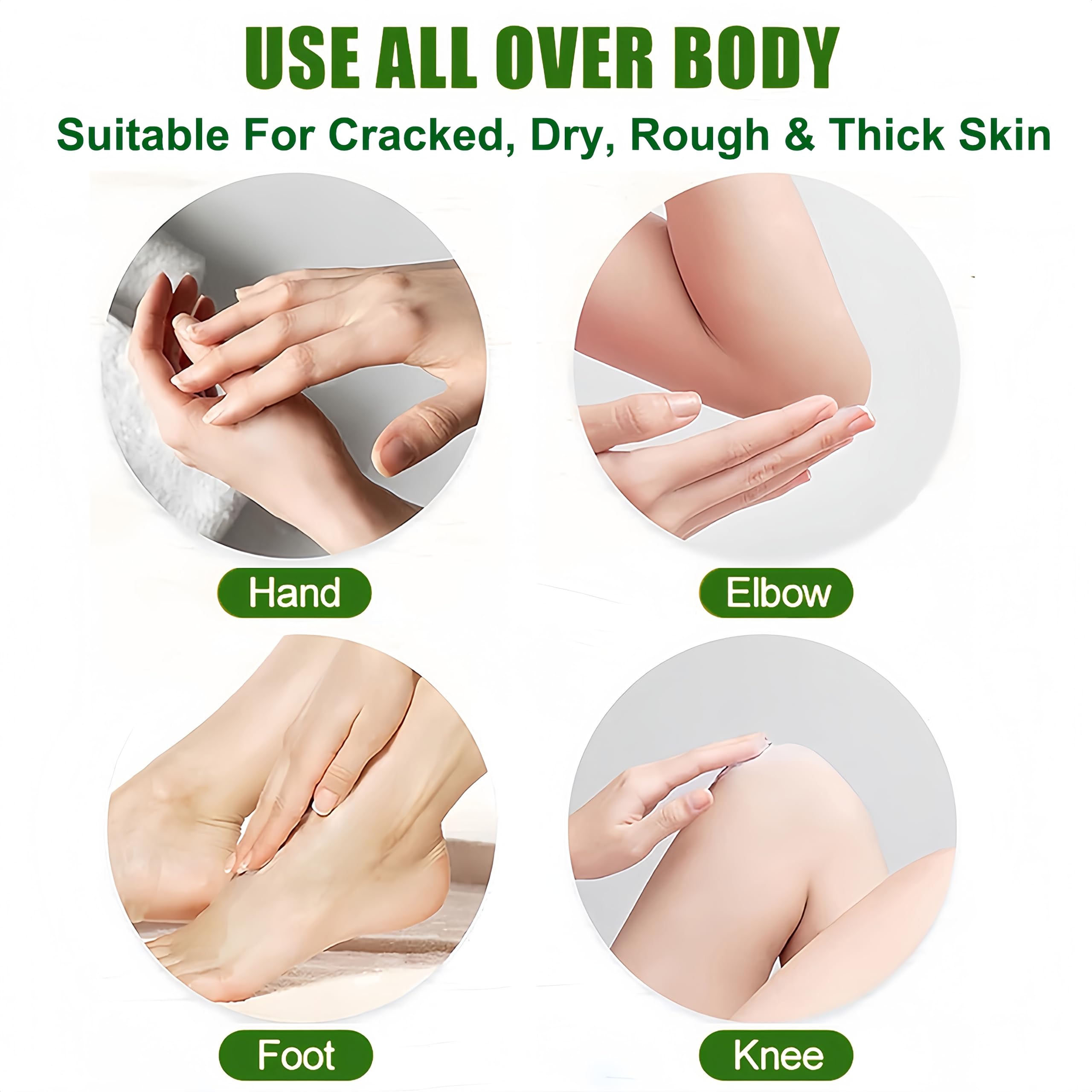 Urea Heel Balm Stick for Feet and Hands,3Pcs Moisturizing Heel Balm for Dry Cracked Feet, Hydrating Stick for Foot & Hands, For Women & Men, Travel Size(Peach, Urea and Honey)