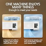 EpiCooler Wall Mount Fan With Remote Control, Air Conditioning System, Reversible Split Wall Mount Air Conditioner, Air Conditioner Without Outdoor Unit for Home, Bedroom, Living Room