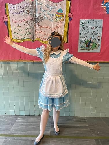 Smiffys Disfraz De Princesa Maravilla – Vestido Azul Con Delantal Y Diadema – Cuento De Hadas Para Adultos – Talla Única