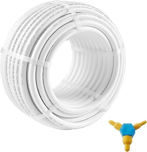 VEVOR Tubo PEX-AL-PEX, tubo compuesto de aluminio y plástico de 82 pies, tubo compuesto de aluminio y plástico de 58 pulgadas de diámetro, tubo PEX