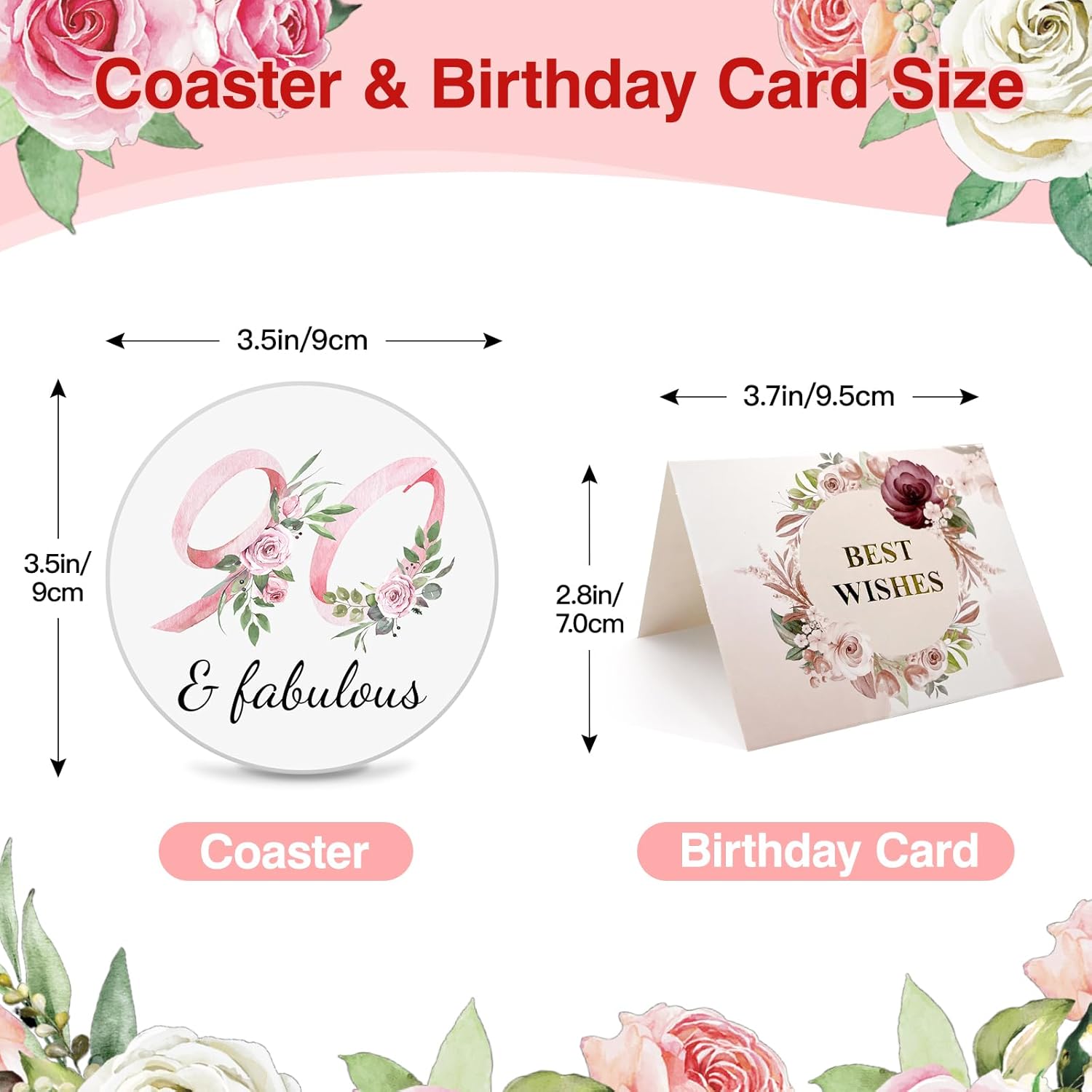 90th Birthday Gifts for Women Her, 1936 Vintage Birthday Coffee Mugs with Silicone Coaster, Fabulous 1936 Gifts Ideas for 90 Years Old Women Mom Sisters Grandma - Image 3