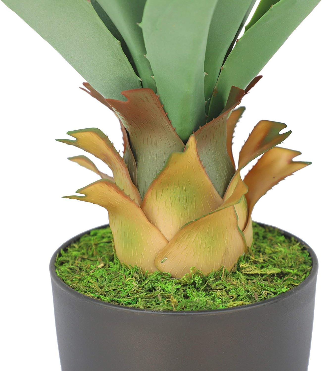 27" H Sansevieria Snake Plant - Artificial Agave – Green Color– with Pot – from MOMO Plant - Image 5