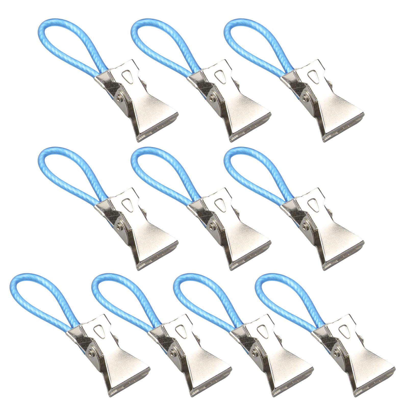 Tsophreniq Of 10 Multipurpose Towel Clip Accessory for Kitchen and Bathroom Hanging Solution Portable Sturdy Metal Materials Towel Clip