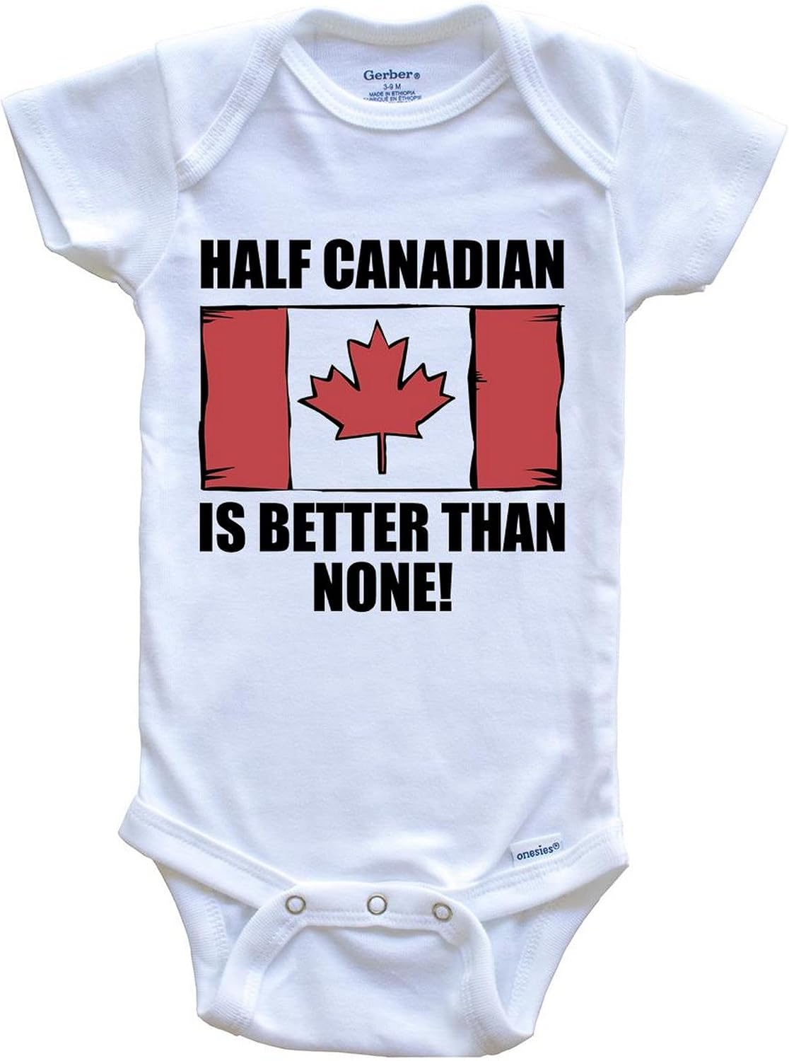 Canadian American Baby Bodysuit Bundle (3 Piece Set)