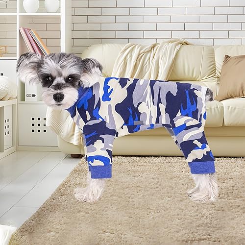 Miniatura 2 de Traje de recuperación de cirugía para perros, mameluco para cirugía hembra, perros machos, pijamas de manga larga, mameluco para perros pequeños,