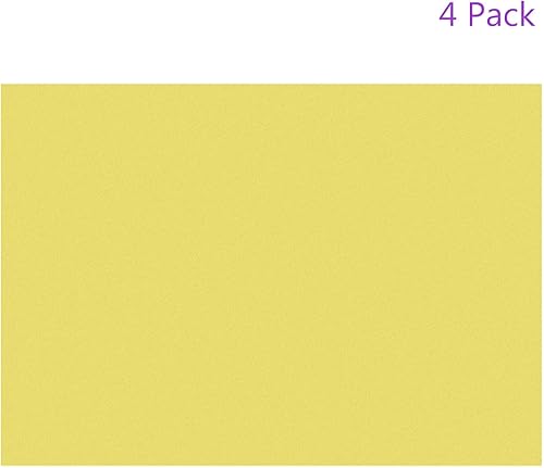 Miniatura 5 de DMiotech 4 piezas de filtro de luz de gel de corrección superpuesto de plástico transparente de PVC amarillo mate para fotos, películas, video