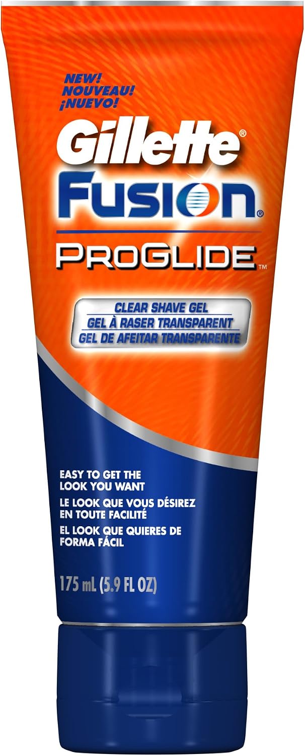 Gillette Fusion ProGlide Shave Gel, Clear, 5.9 Ounce