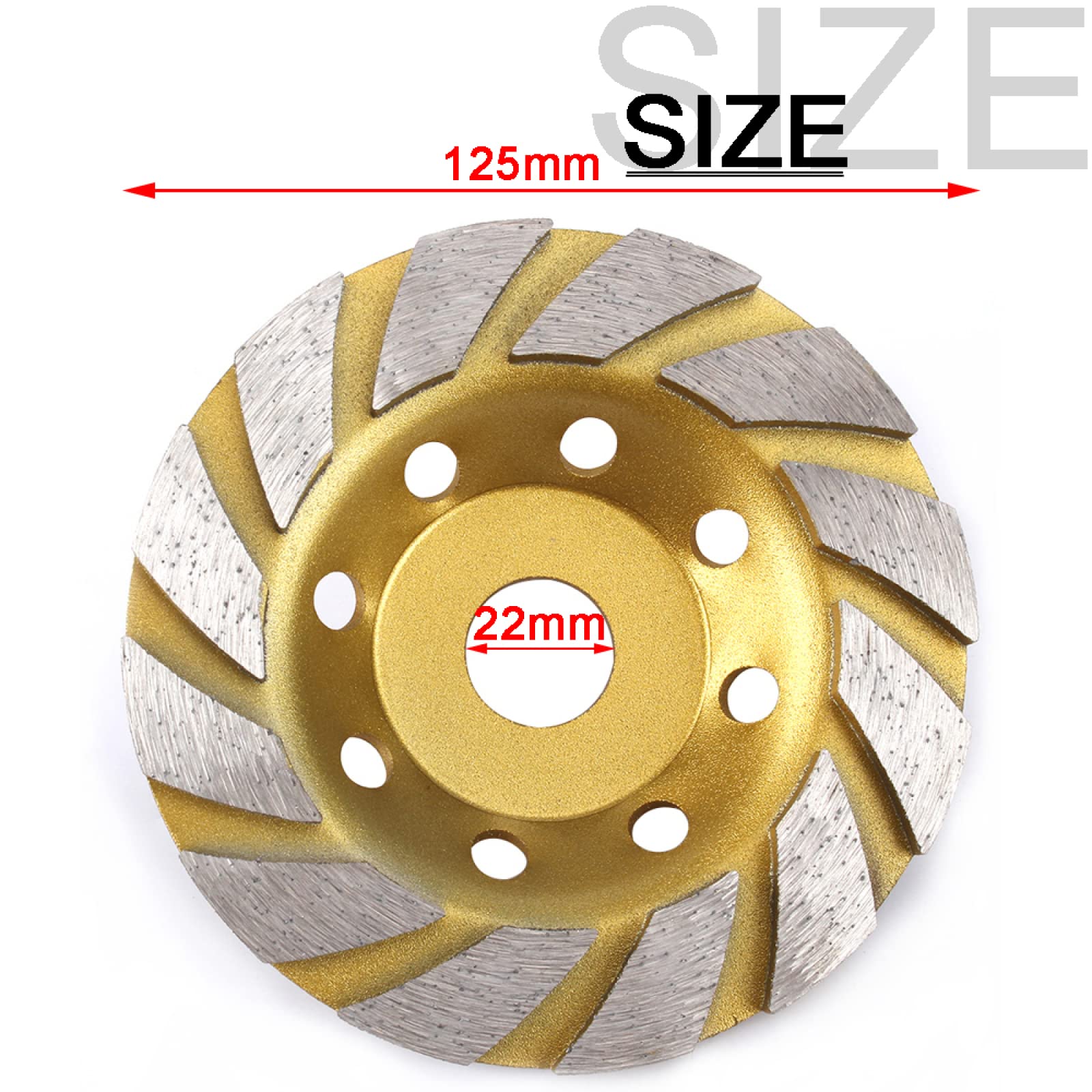 Cutting Discs Kształt Misy Diamentowej Tarczy Szlifierskiej Do Polerowania Płytek Betonowych I Granitu 100-180 Mm(125mm)
