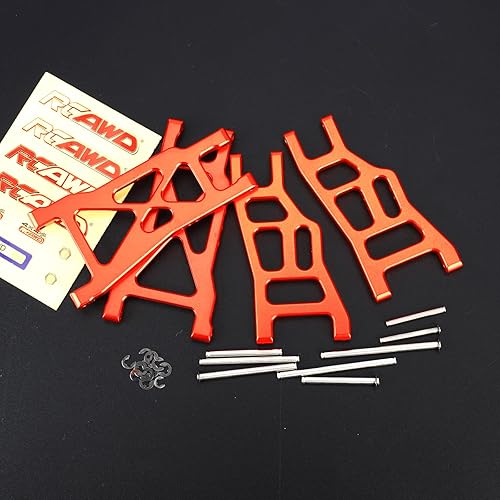 Miniatura 8 de RCAWD Juego de brazos A para Traxxas Slash 2WD, para Slash VXL, para Ford F-150 Raptor, para actualizaciones Nitro Slash, piezas de brazos de