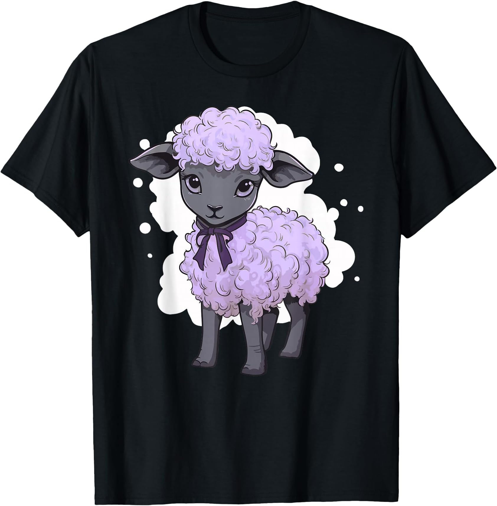 Lamb Lavender Pastel Cute Baby Sheep Kawaii Purple Aesthetic T-Shirt