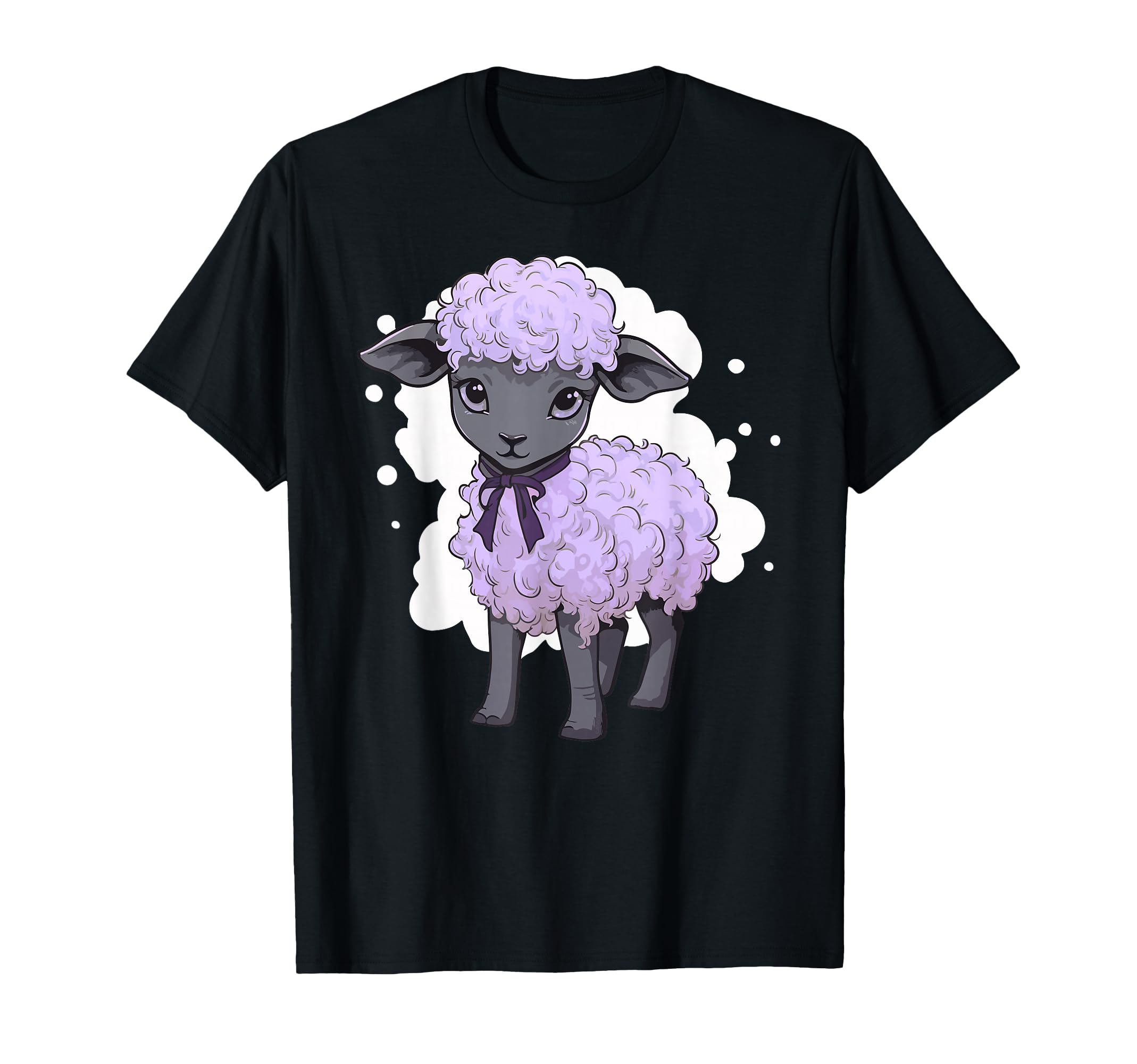 Lamb Lavender Pastel Cute Baby Sheep Kawaii Purple Aesthetic T-Shirt