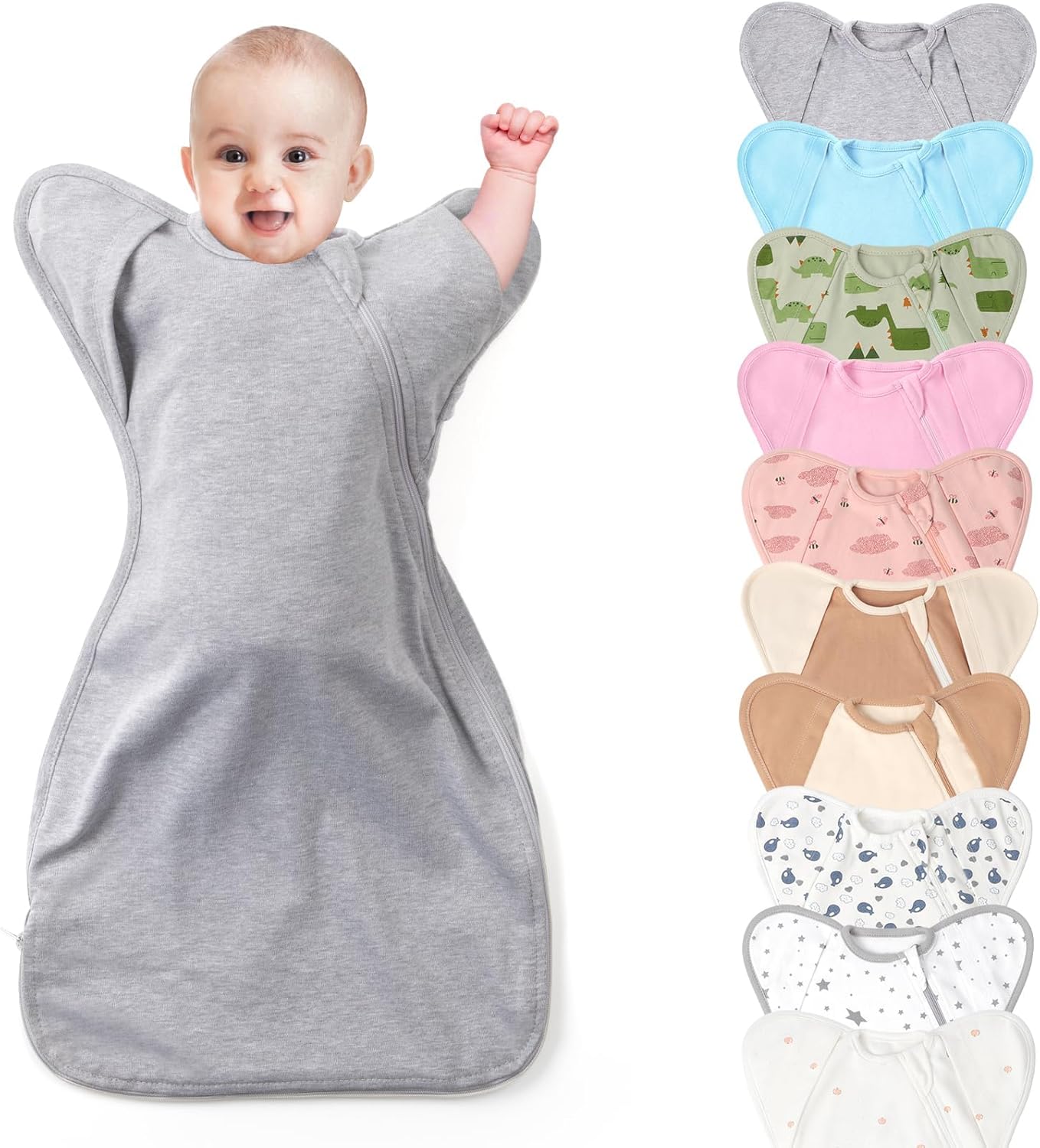 Knirose 3Way Wearable Swaddle Blankets Sleep Sack with